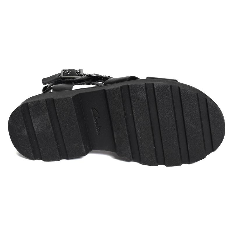 ORINOCO3 COVE Noir, Nu-Pieds à plateforme Clarks