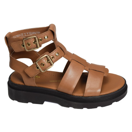 ORINOCO3 COVE Tan, Nu-Pieds à plateforme Clarks