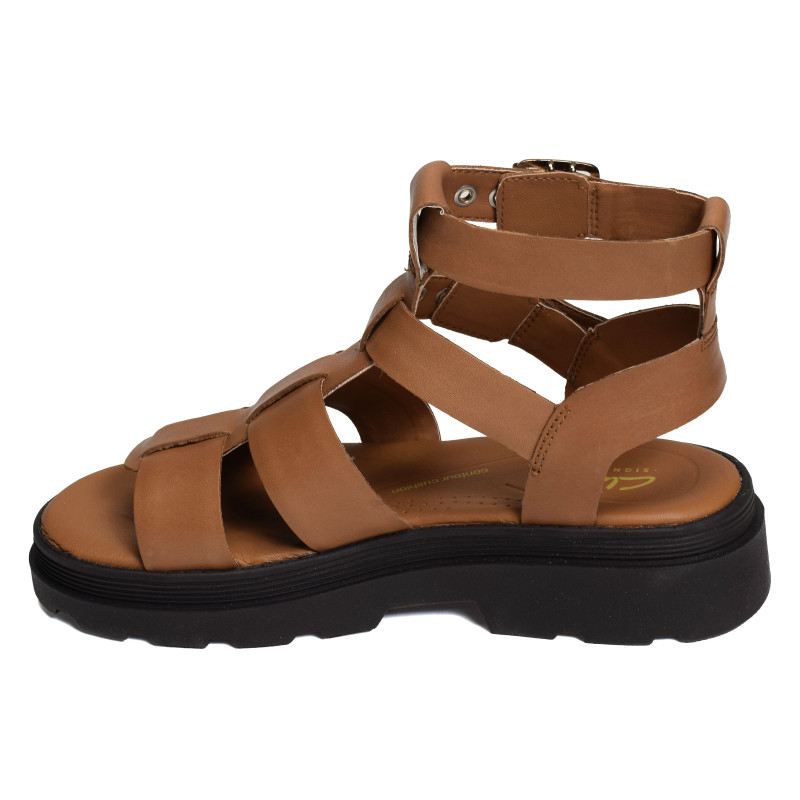 ORINOCO3 COVE Tan, Nu-Pieds à plateforme Clarks