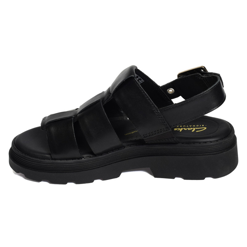 ORINOCO3 STRAP Noir, Nu-Pieds à plateforme Clarks