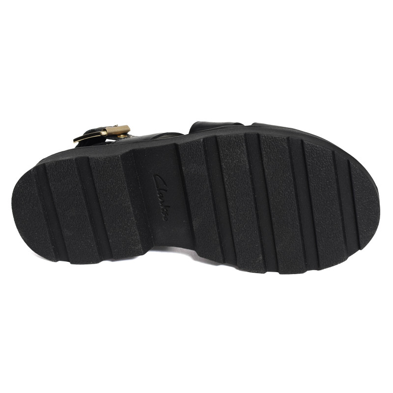 ORINOCO3 STRAP Noir, Nu-Pieds à plateforme Clarks