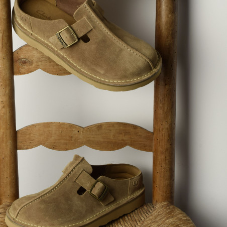 SOLSBURY MULE Sand, Sabots Clarks