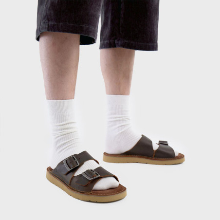 SOLSBURY STRAP Marron, Mules Clarks