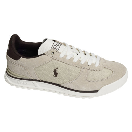 VARICK PP Beige Marron, Baskets running Polo Ralph Lauren