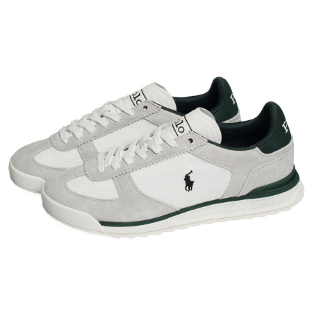 VARICK PP Blanc Vert, Baskets running Polo Ralph Lauren