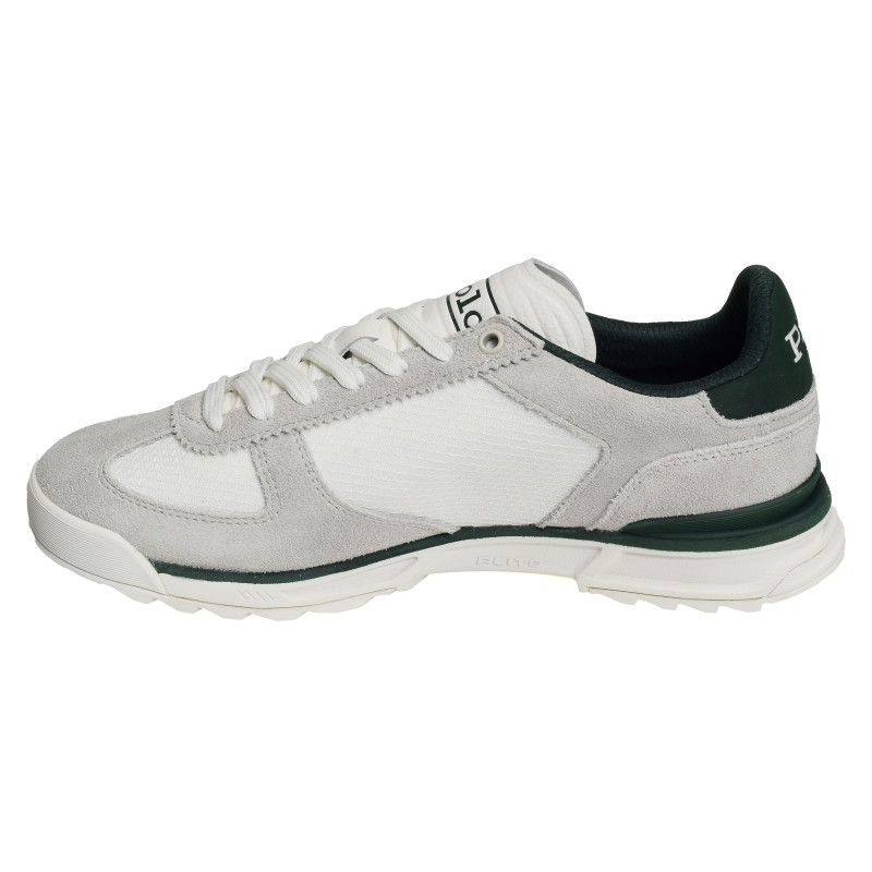 VARICK PP Blanc Vert, Baskets running Polo Ralph Lauren