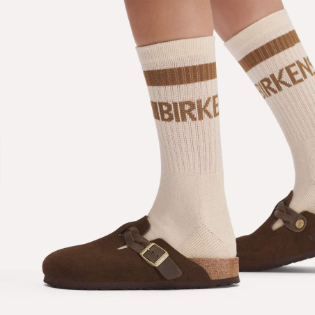 BOSTON BRAIDED Chocolat, Sabots Birkenstock