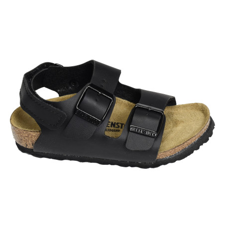 MILANO AS Noir, Sandales plates & Nu-Pieds Birkenstock
