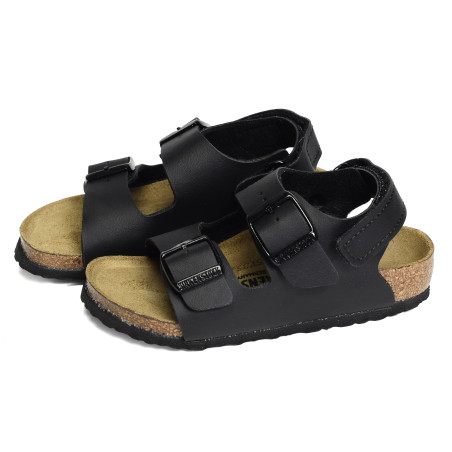 MILANO AS Noir, Sandales plates & Nu-Pieds Birkenstock