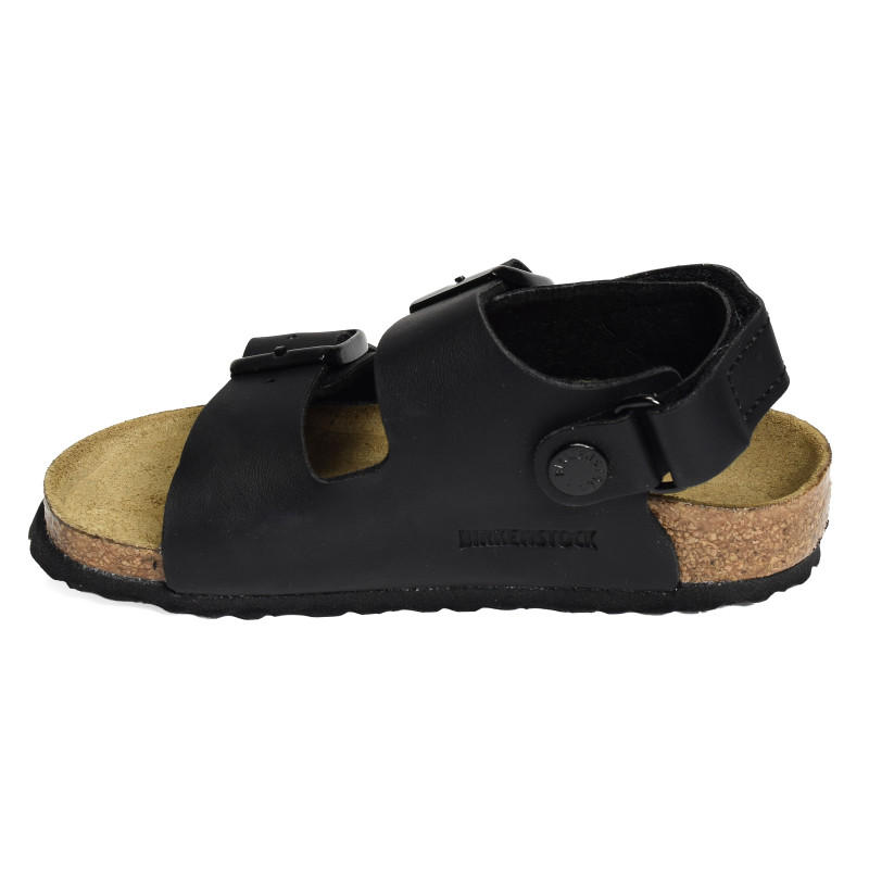 MILANO AS Noir, Sandales plates & Nu-Pieds Birkenstock