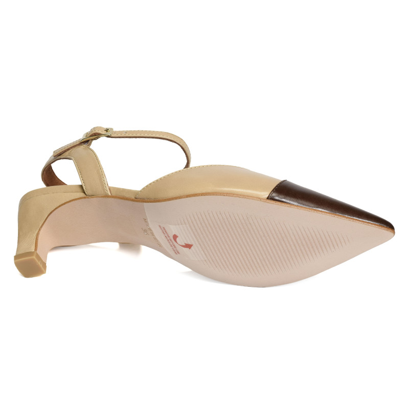 SERENA 26012 Beige Marron, Slingback Angel Alarcón