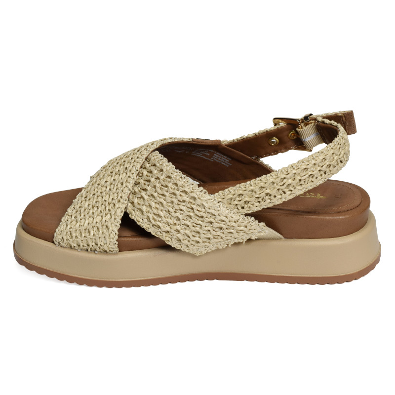 28224 Beige, Nu-Pieds à plateforme Tamaris