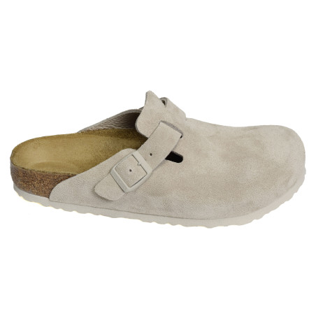 BOSTON SUEDE Ecru, Sabots Birkenstock