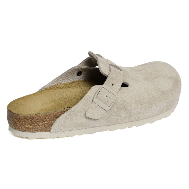 BOSTON SUEDE Ecru, Sabots Birkenstock