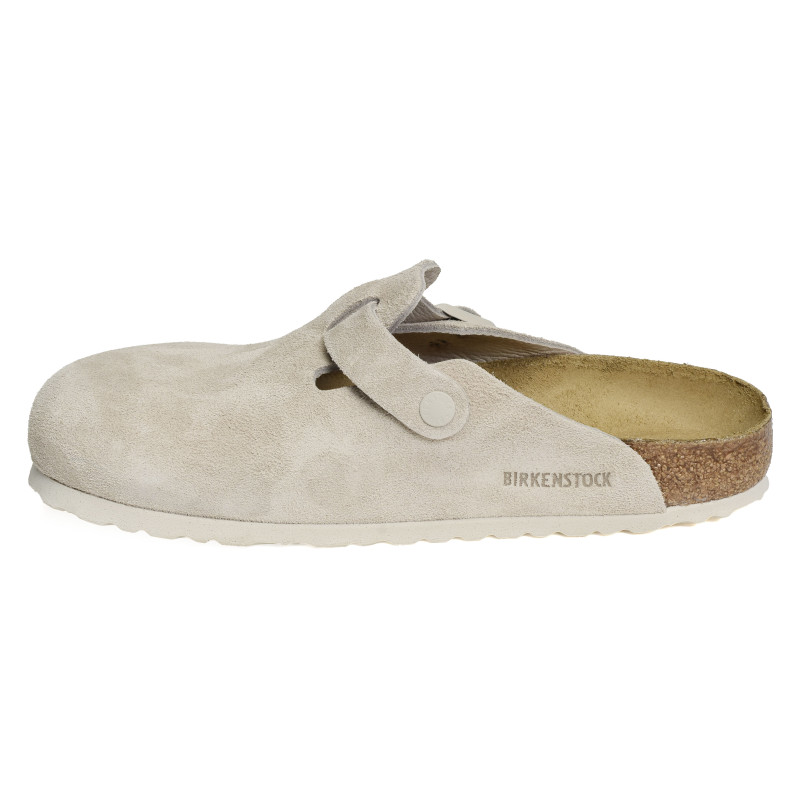 BOSTON SUEDE Ecru, Sabots Birkenstock