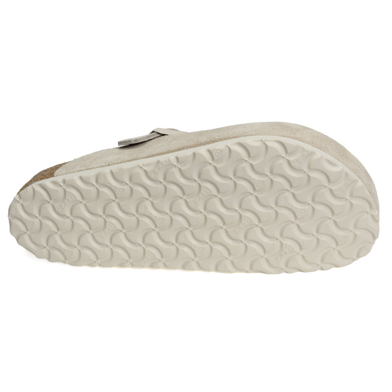 BOSTON SUEDE Ecru, Sabots Birkenstock