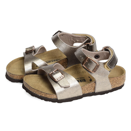 RIO AS Bronze, Sandales plates & Nu-Pieds Birkenstock