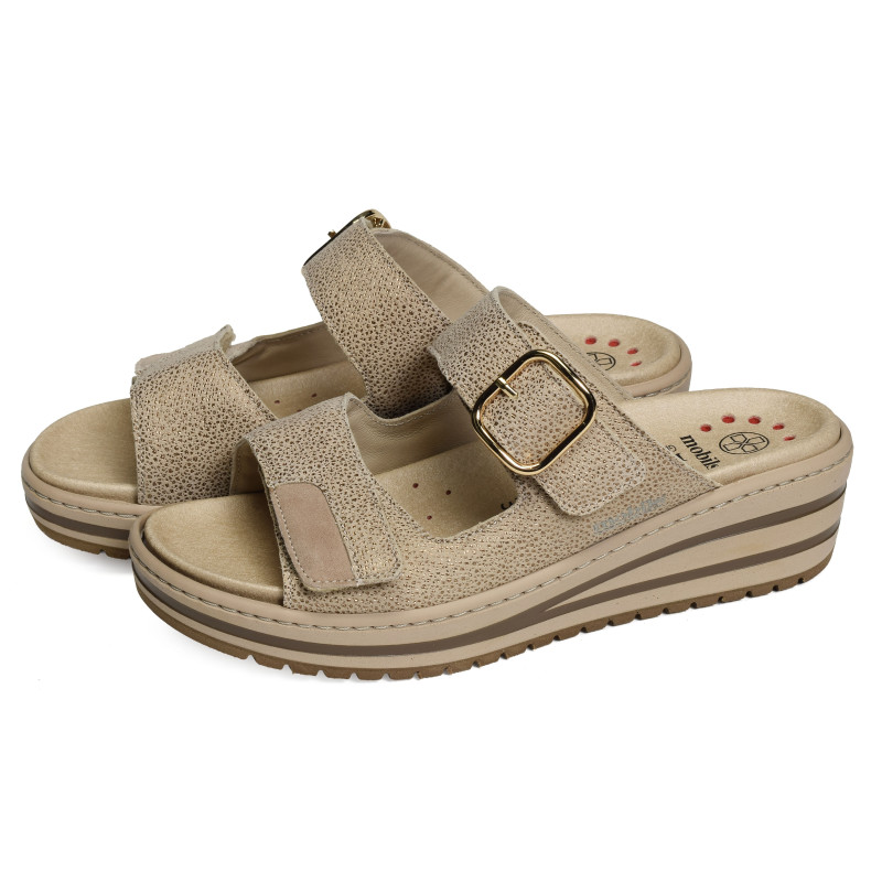 RANDYA Beige Platine, Mules Mephisto