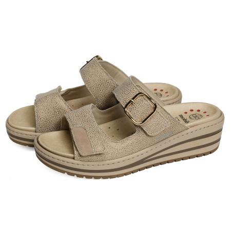 RANDYA Beige Platine, Mules Mephisto