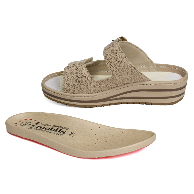 RANDYA Beige Platine, Mules Mephisto