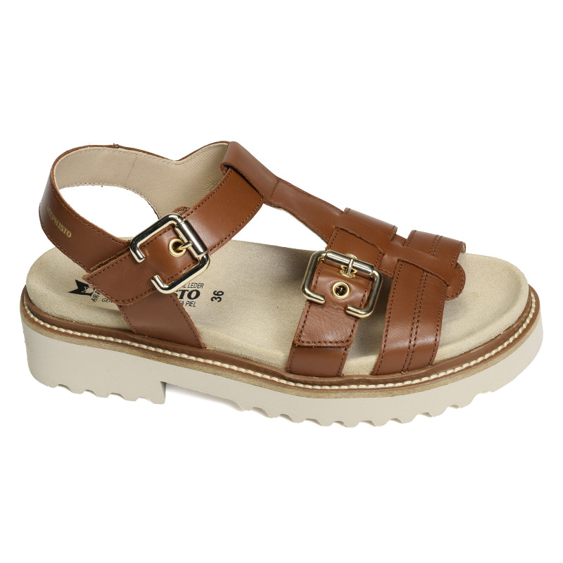 VALNY Camel, Nu-Pieds à plateforme Mephisto