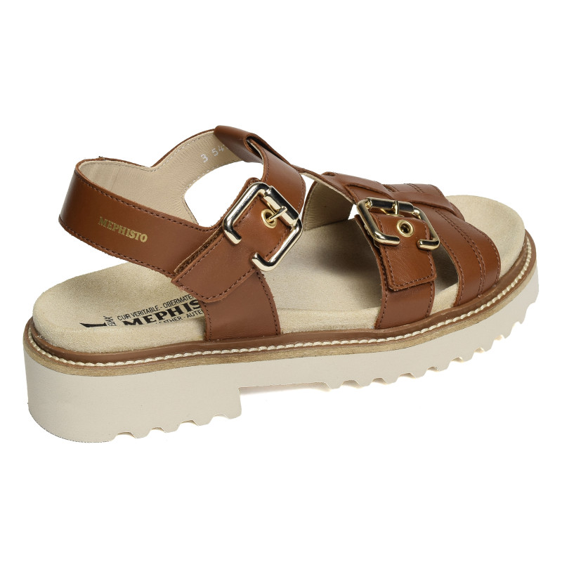 VALNY Camel, Nu-Pieds à plateforme Mephisto