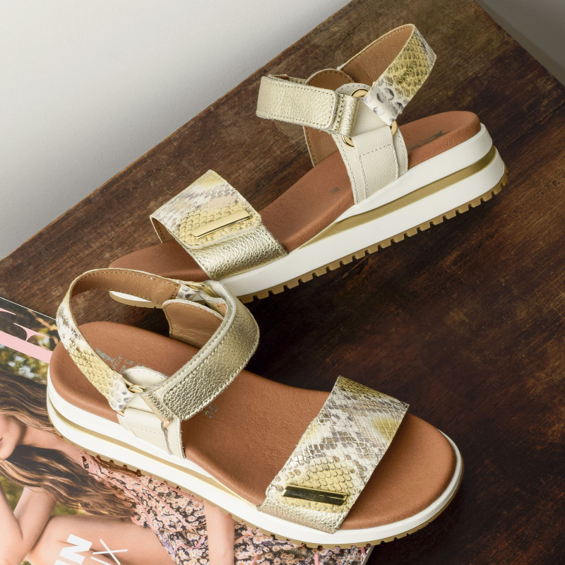 JEANIE Python, Sandales compensées Mephisto