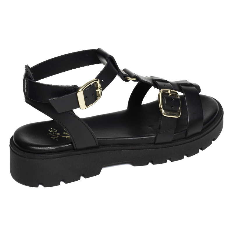 45710 Noir, Nu-Pieds à plateforme We Do