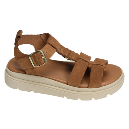 45894A Camel, Sandales plates We Do