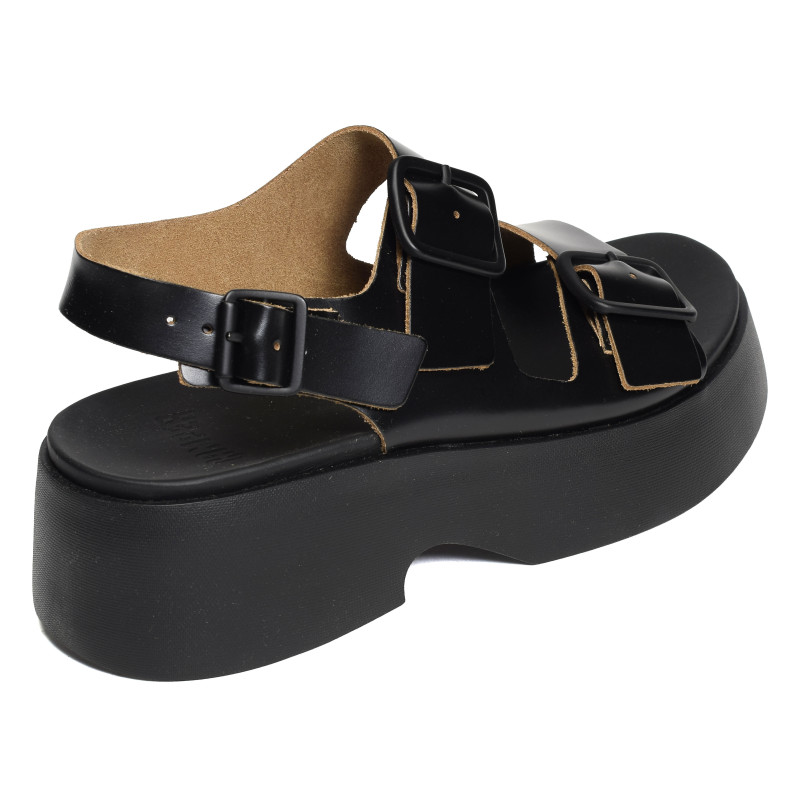 TASHA K201712 Noir, Nu-Pieds à plateforme Camper