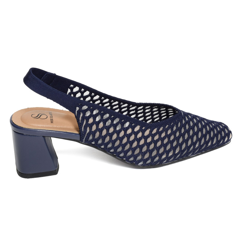 NEW PARIS 75023 Marine, Slingback Miss Elastic