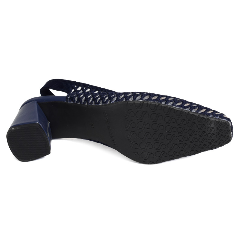 NEW PARIS 75023 Marine, Slingback Miss Elastic