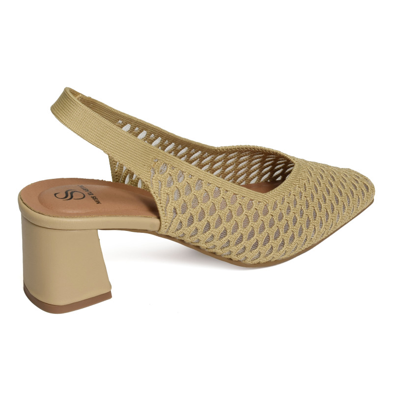 NEW PARIS 75023 Camel, Slingback Miss Elastic