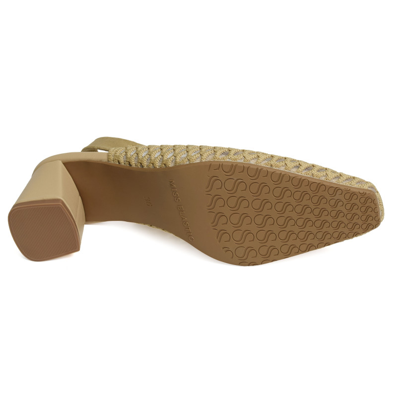 NEW PARIS 75023 Camel, Slingback Miss Elastic