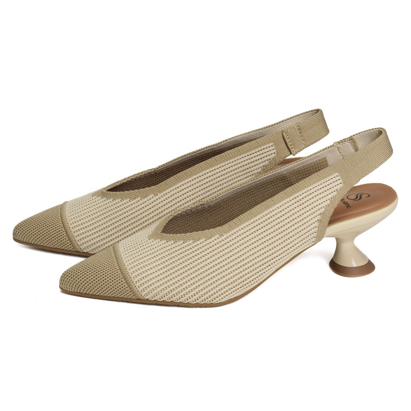 REINE 76535 Camel Beige, Slingback Miss Elastic