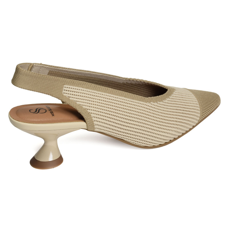 REINE 76535 Camel Beige, Slingback Miss Elastic