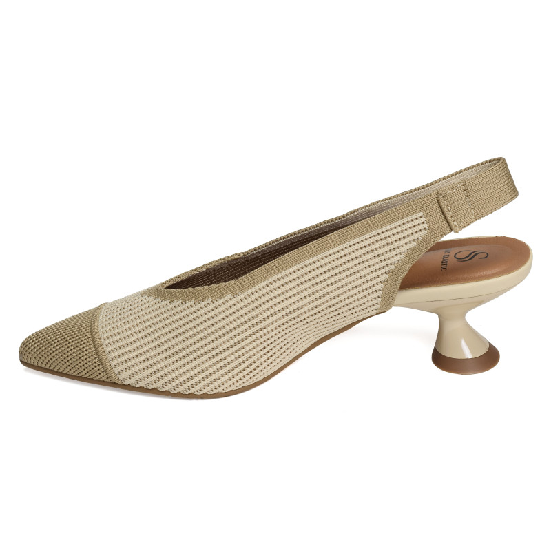 REINE 76535 Camel Beige, Slingback Miss Elastic