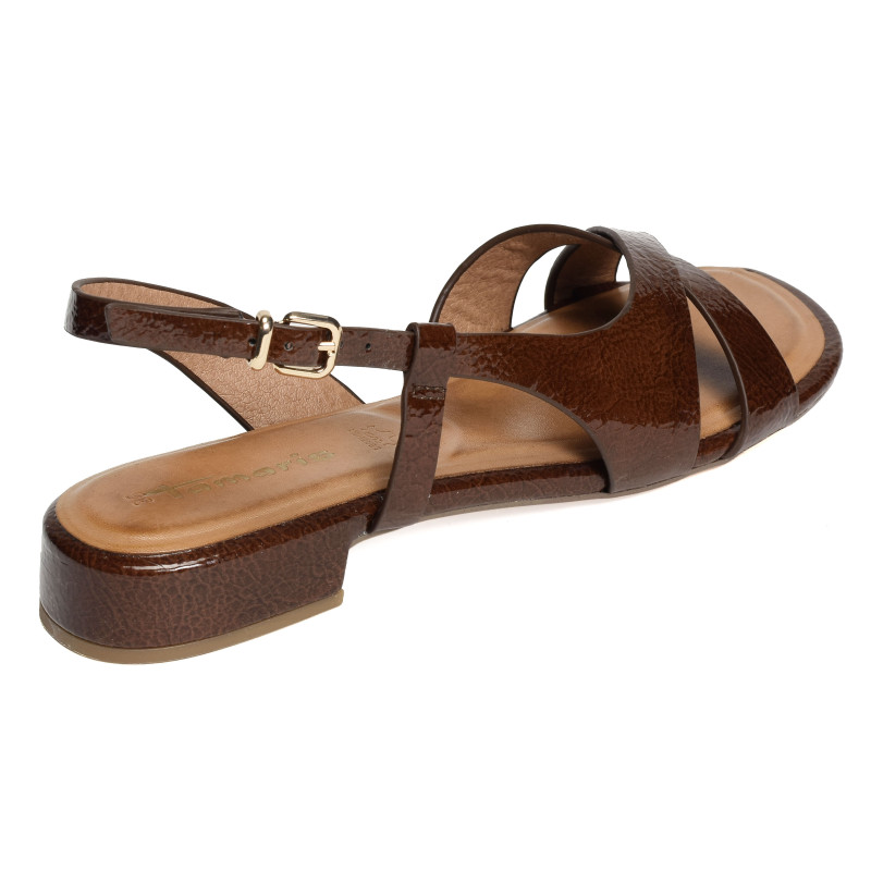 28123 Verni Marron, Sandales plates Tamaris