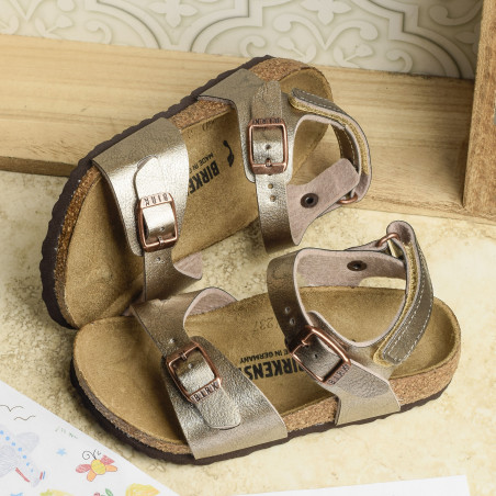 RIO AS Bronze, Sandales plates & Nu-Pieds Birkenstock