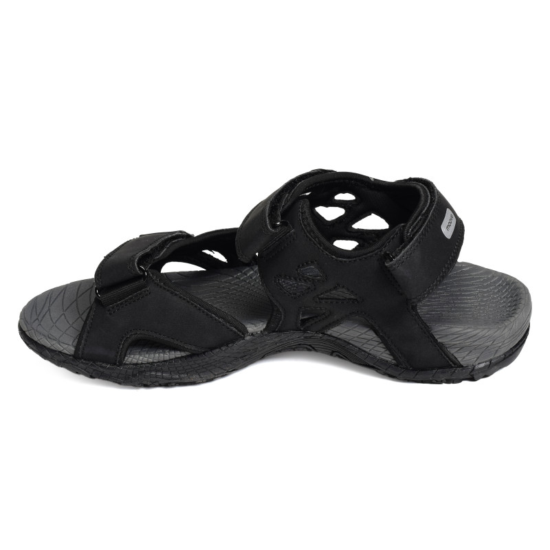 TREKMON Noir, Sandales plates & Nu-Pieds TBS