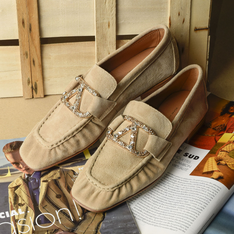 BELIZE 5498 Beige, Mocassins Alpe