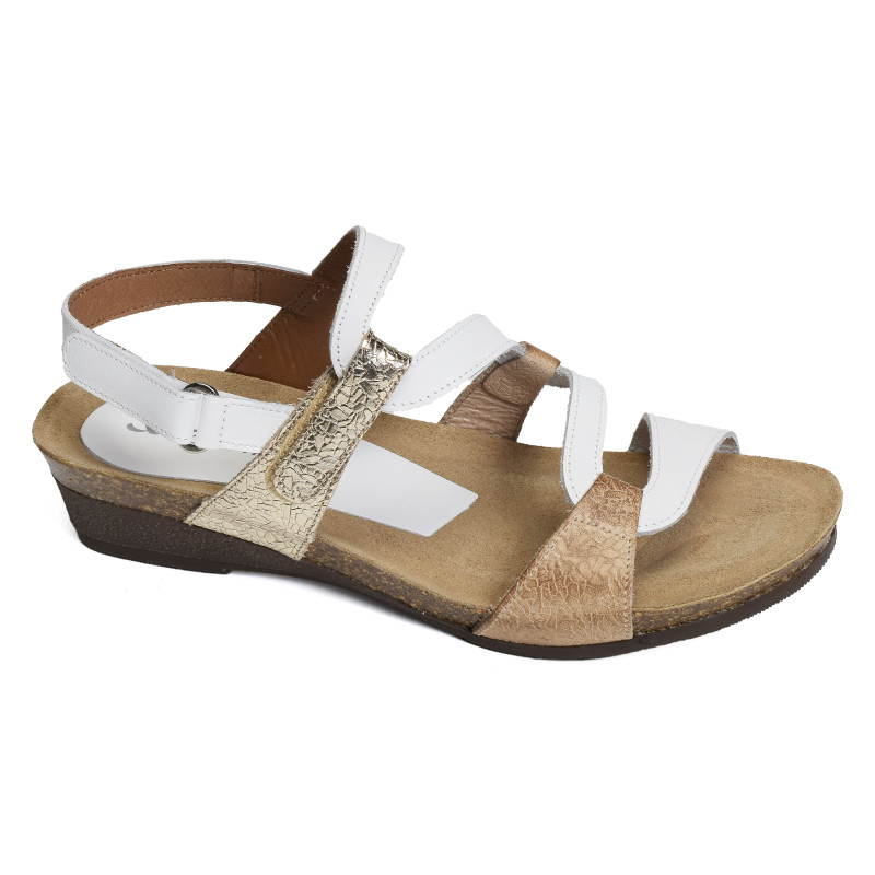2164 Blanc Camel, Sandales compensées Xapatan