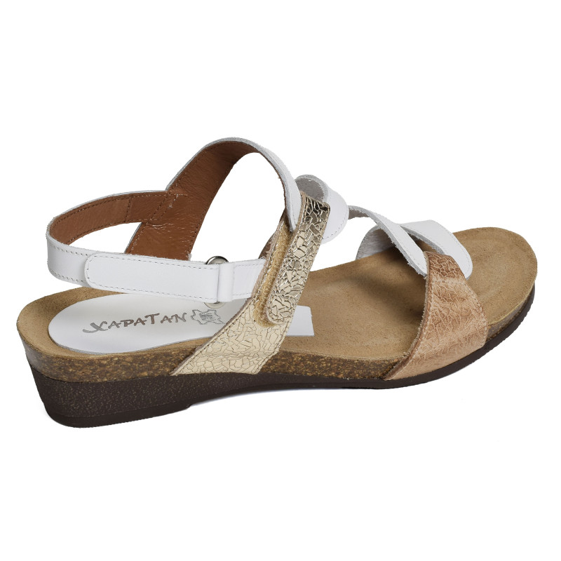 2164 Blanc Camel, Sandales compensées Xapatan