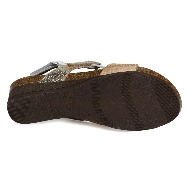 2164 Blanc Camel, Sandales compensées Xapatan