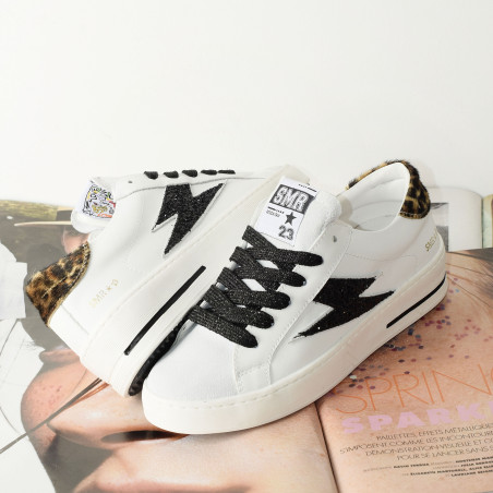 MAYA Blanc Noir, Baskets Mode Semerdjian