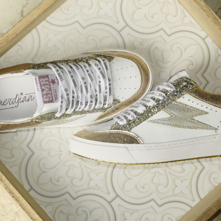 NOUBAR Blanc Bronze, Baskets Mode Semerdjian