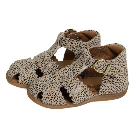 DANUBE Léopard, Sandales plates & Nu-Pieds Bellamy