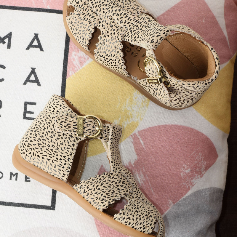 DANUBE Léopard, Sandales plates & Nu-Pieds Bellamy