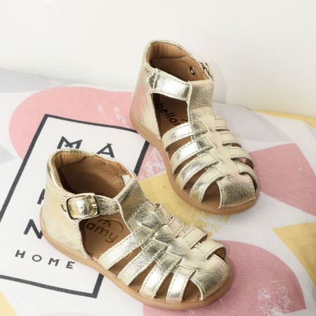 DAX Or, Sandales plates & Nu-Pieds Bellamy