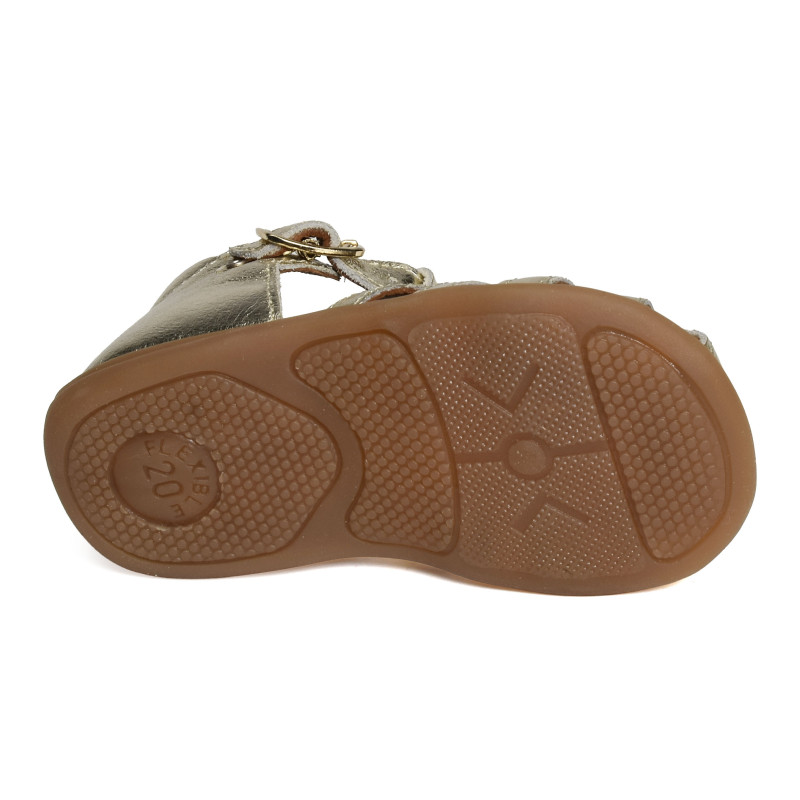 DAX Or, Sandales plates & Nu-Pieds Bellamy